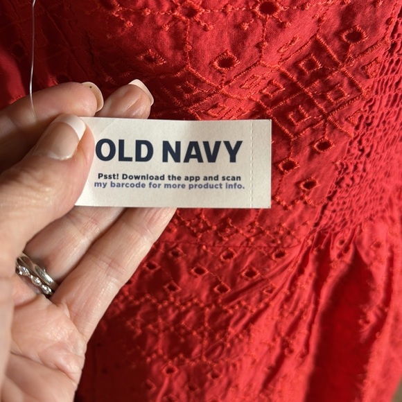 Old Navy fit and flair cami mini dress, smocking in back and adj. straps size L - Picture 7 of 16